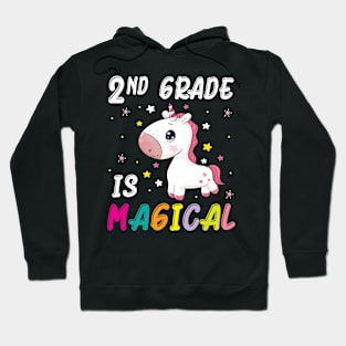 Unicorn Students Seniors Back To School 2nd Grade Is Magical Hoodie